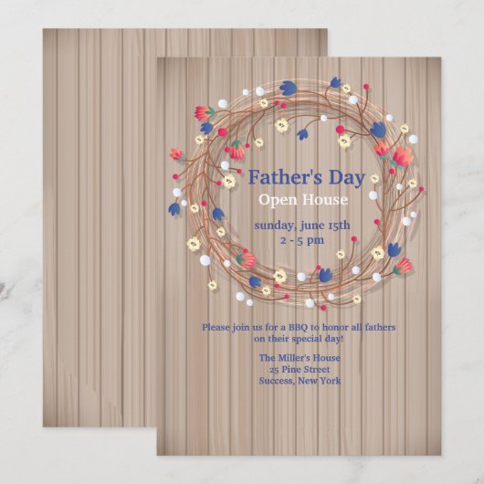 Invitation à la couronne d'été (Devant / Derrière)