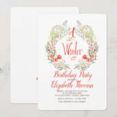 Invitation à la couronne d'hiver (Devant / Derrière)