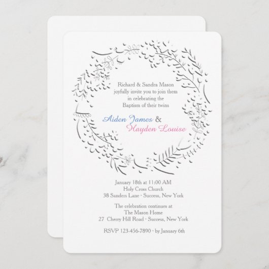 Invitation à la couronne d'ivoire (Devant / Derrière)