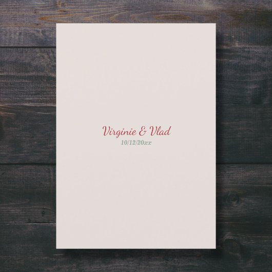 Invitation à la couronne et au Mariage de automne