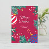 Invitation à la couronne rouge de Berry Noël (Debout devant)