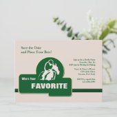 Invitation à la course de chevaux préférée (Debout devant)