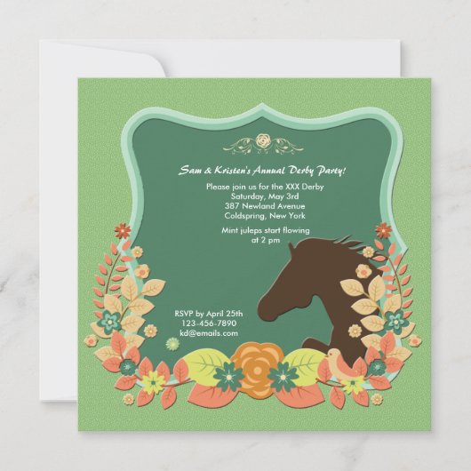 Invitation à la course du Cercle Horse (Devant)