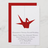 INVITATION À LA CRANE DE PAPIER (Devant / Derrière)