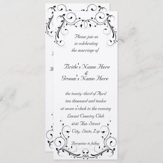 Invitation à la crème (Devant / Derrière)