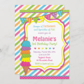 invitation à la crème glacée / invitation à la crè (Devant / Derrière)