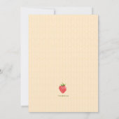 Invitation à la Cue de Fruits de Fraisier Party (Dos)