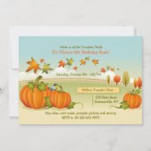 Invitation à la cueillette des Citrouilles d'autom (Devant)