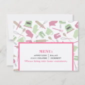 Invitation à la Cuisine - Cuisine rose et verte (Dos)