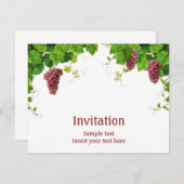 Invitation à la décoration de la vigne (Devant / Derrière)