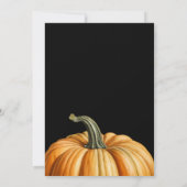 Invitation à la découpe de citrouille pour la fête (Dos)