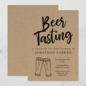 Invitation à la dégustation de bières (Devant / Derrière)