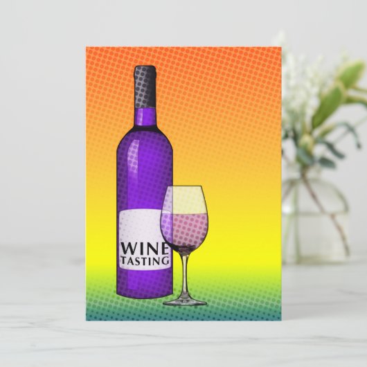 invitation à la dégustation de vin (Debout devant)