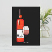 invitation à la dégustation de vin (Debout devant)