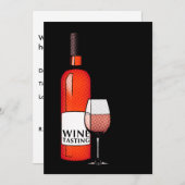 invitation à la dégustation de vin (Devant / Derrière)