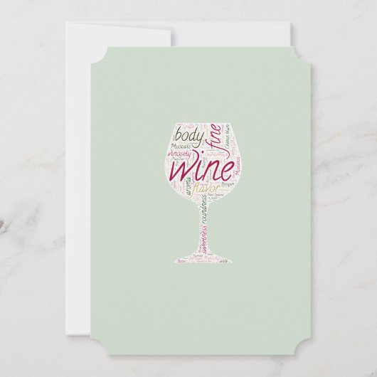 Invitation à la dégustation de vin à customiser (Dos)