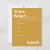 Invitation à la dégustation de vin - Bravo! (Dos)