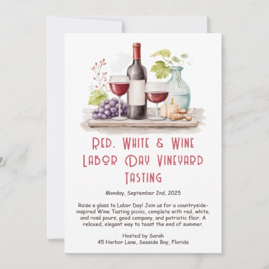 Invitation à la dégustation de vin de la fête du T (Devant)