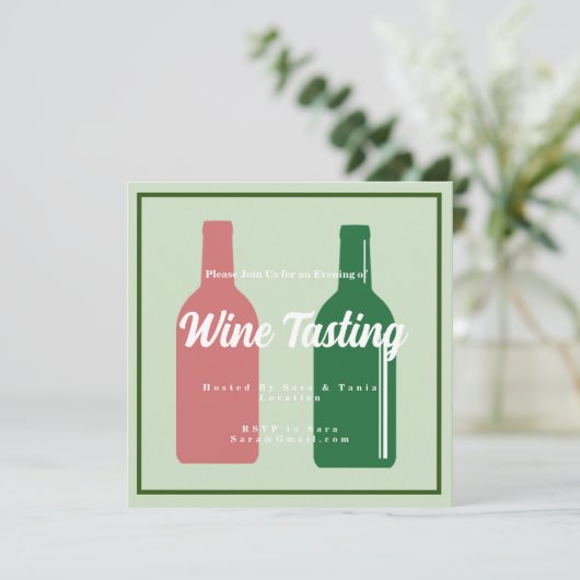 Invitation à la dégustation de vins (Debout devant)