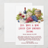 Invitation à la dégustation de vins de la fête du (Devant / Derrière)