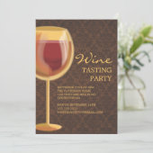 Invitation à la dégustation de vins en verre de ve (Debout devant)