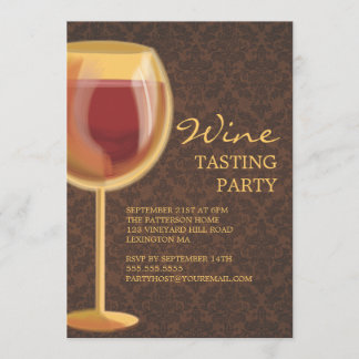 Invitation à la dégustation de vins en verre de ve