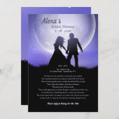 Invitation à la demande de Fête de l'mariée pour u (Devant / Derrière)