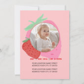 Invitation à la dentelle de fraise sucrée (Dos)