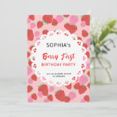 Invitation à la dentelle de fraise sucrée (Debout devant)