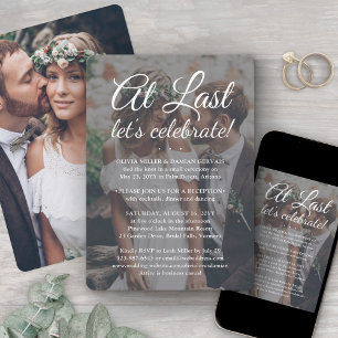 Invitation À la dernière célébration de mariage 2 photo et te