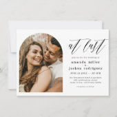 Invitation À la Dernière | Simple Elegant Boho Arch Mariage p (Devant)