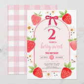 Invitation à la deuxième fête d'anniversaire de Da (Devant / Derrière)