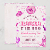 Invitation à la deuxième soirée Cowgirl Rodeo (Devant / Derrière)