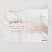 INVITATION À LA DIPLÔME EN MARBRE ET EN OR ROSE (Dos)