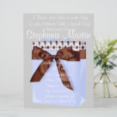 Invitation à la douche à bac pour bébés (Debout devant)