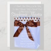 Invitation à la douche à bac pour bébés (Devant / Derrière)