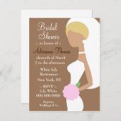 INVITATION À LA DOUCHE À BRIDE 311-BLONDE (Devant / Derrière)