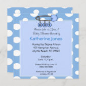 Invitation à la douche à broche de couches pour ga (Devant / Derrière)