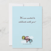 Invitation à la douche à bulles à air chaud (Dos)