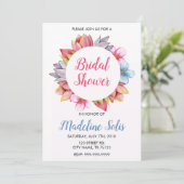 INVITATION À LA DOUCHE À COUCHE FLORALE (Debout devant)