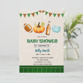 Invitation à la douche à couches de football d'aut (Debout devant)