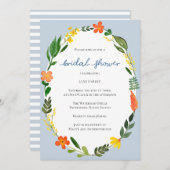 Invitation à la douche à couronne brillante (Devant / Derrière)