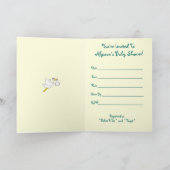 Invitation à la douche à courtepointe pour bébé (Intérieur)