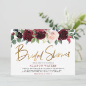 invitation à la douche à la nage florale de Bourgo (Debout devant)