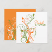 Invitation à la douche à la naine de couleur blanc (Devant / Derrière)