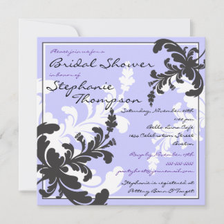 Invitation à la douche à la nuptiale de Damask