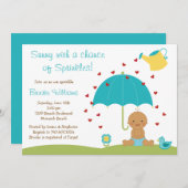 Invitation à la douche à l'eau de pluie (Devant / Derrière)