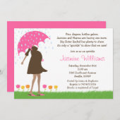 Invitation à la douche à l'eau de pluie pour bébés (Devant / Derrière)