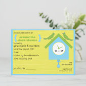 Invitation à la douche à l'horloge (Debout devant)