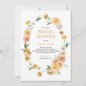 Invitation à la douche à nuptiale florale moderne (Devant)